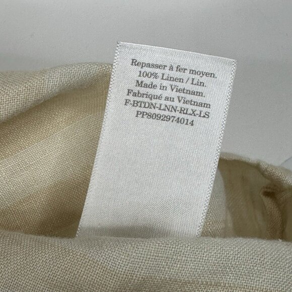 Everlane Women's NWT Brazilian Sand Canvas The Linen Relaxed Career Shirt 6/C44 - Picture 11 of 15